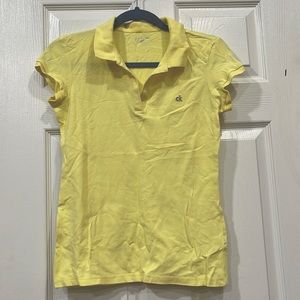 CALVIN KLEIN YELLOW POLO SHIRT